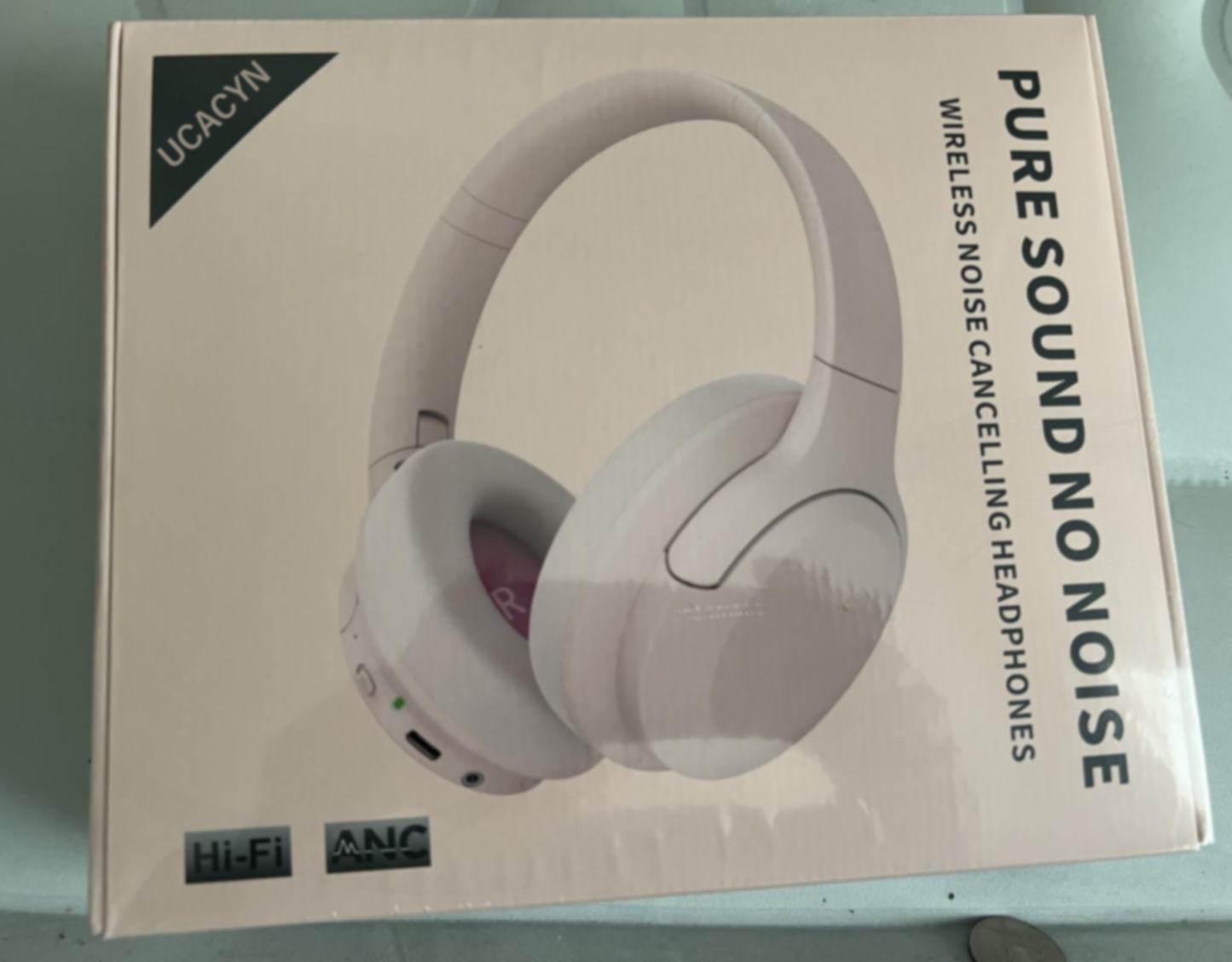 UCACYN 100H Active Noise Cancelling Over Ear Headphones