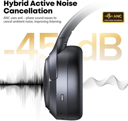 Hrevzon Bluetooth 6.0 Wireless Over Ear Headphones