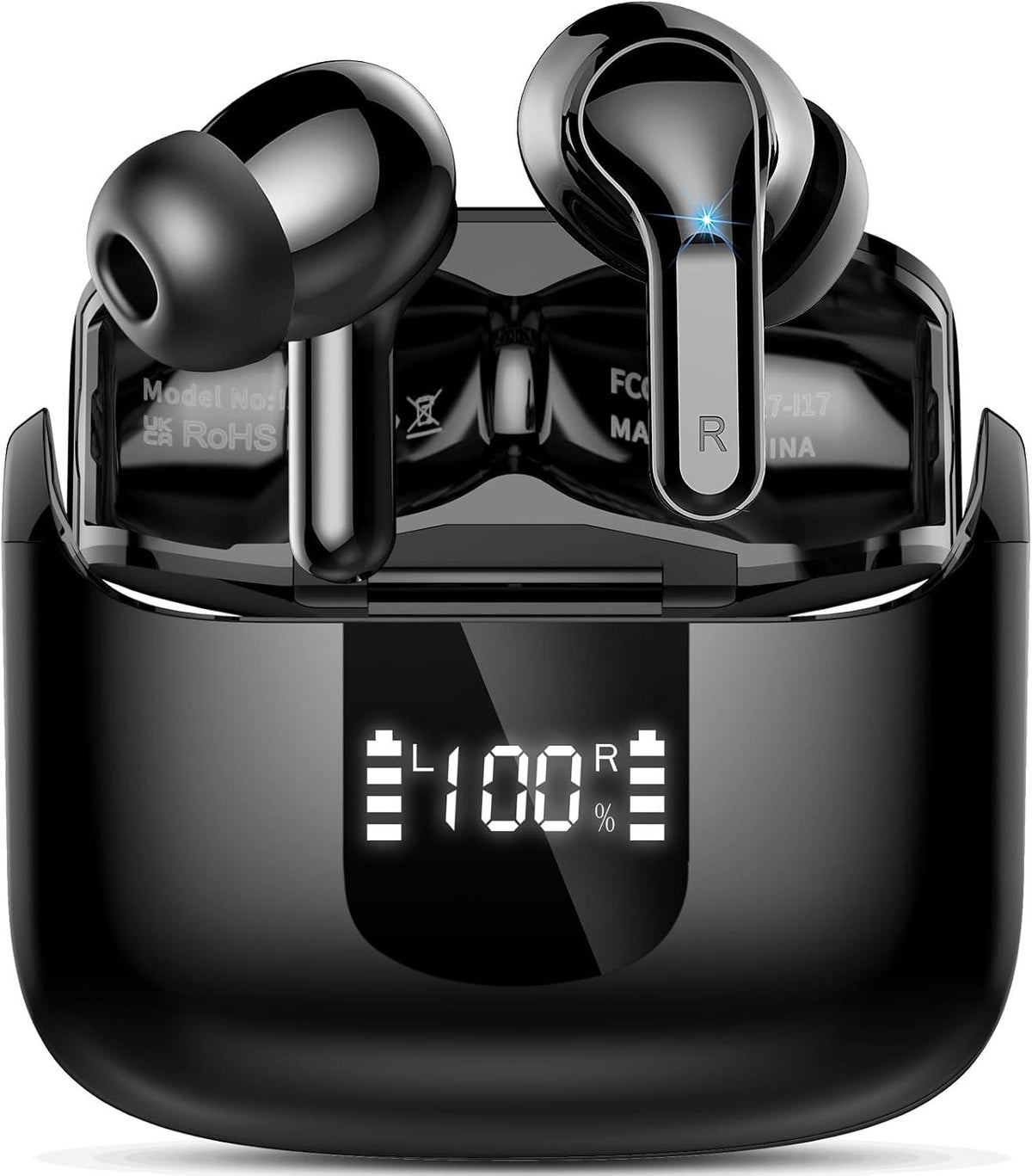 andfive 3D Stereo Headphones Wireless Bluetooth 5.4, Deep Bass Wireless Earbud, 4 ENC Noise Cancelling Mic, 3 g USB-C In-Ear Earphones