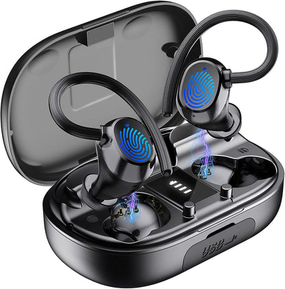 Bowost Bluetooth Earphones In-Ear, Wireless Sports Headphones with Microphone, IPX7 Waterproof, Earbuds Noise Cancelling