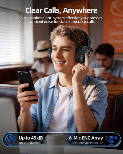 Bryltxe Wirelever Over Ear Headphones with 3 EQ Modes