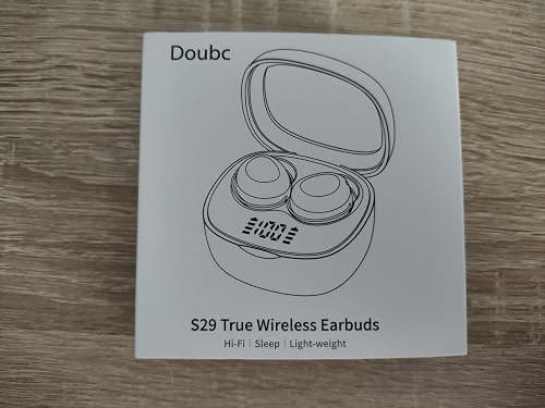 Doubc Bluetooth 5.4 Earphones, In Ear Wireless, Soft Sleep Earphones, Gentle Sound, Comfortable Wearing Without Feeling Pressure