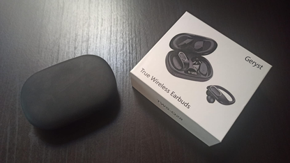 Geryst Bluetooth 5.3 Earphones with Mic, In Ear Wireless Headphones 56H Deep Bass IP7 Waterproof, LED Display/Touch Control