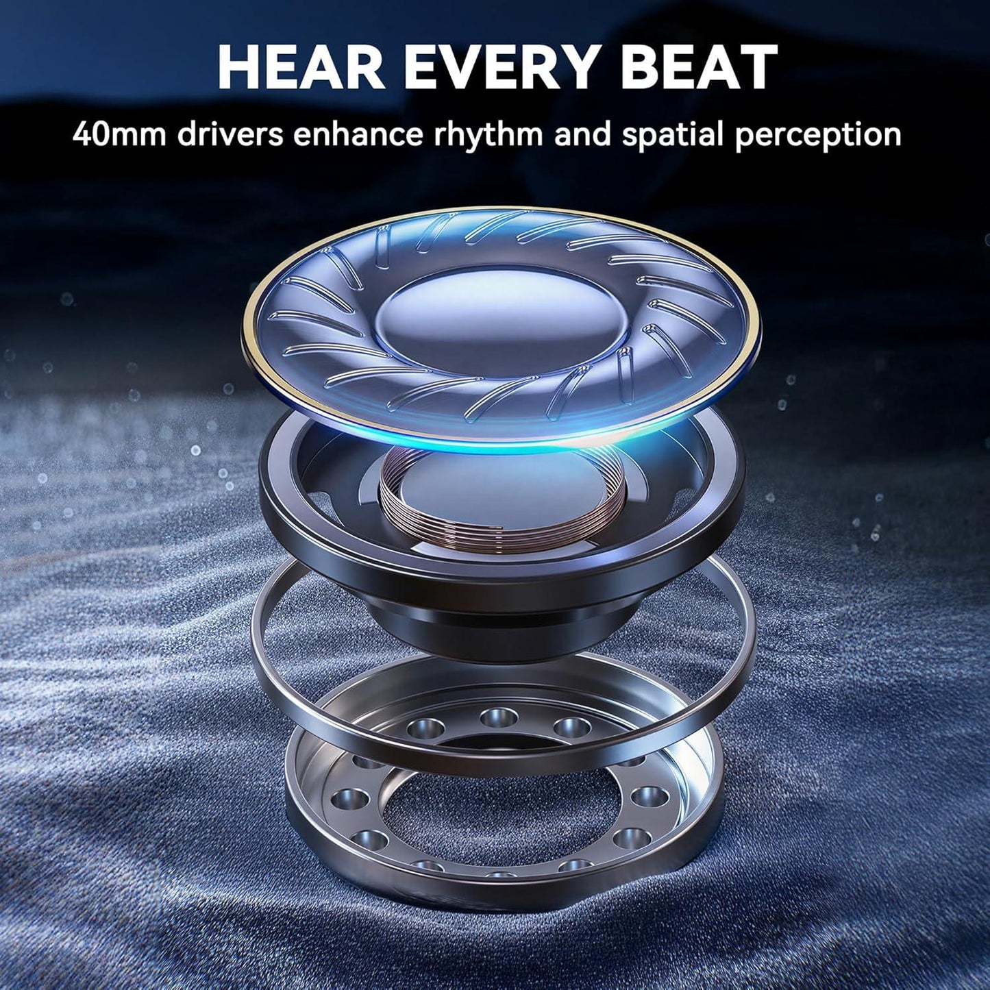 Gaihond by Rulefiss Over Ear Headphones with Deep Bass