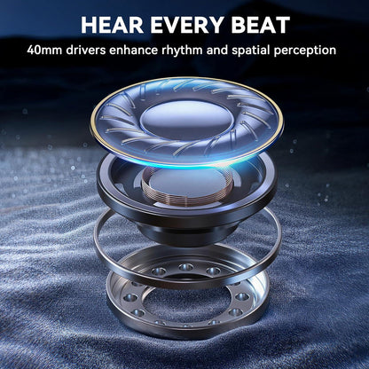 Gaihond by Rulefiss Over Ear Headphones with Deep Bass