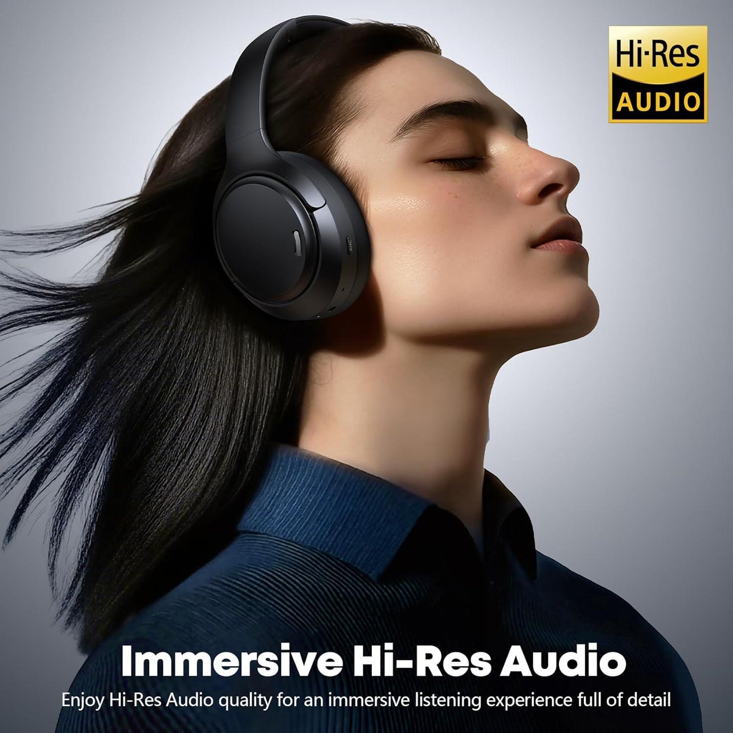 Hrevzon Bluetooth 6.0 Wireless Over Ear Headphones