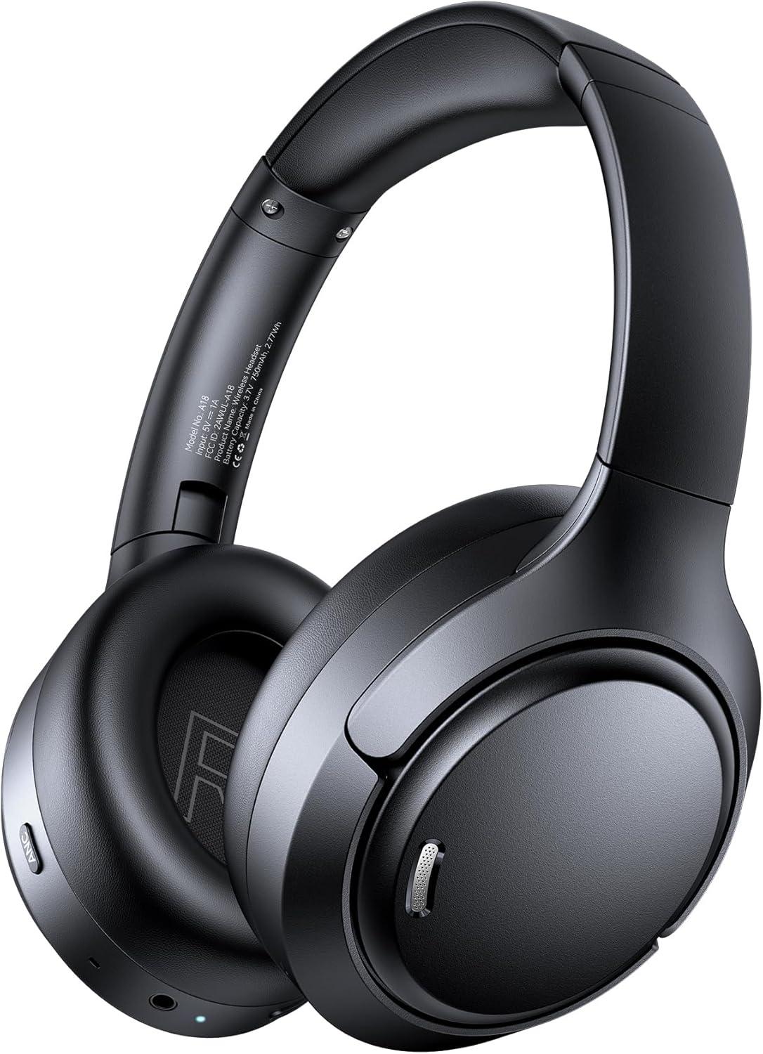Hrevzon Bluetooth 6.0 Wireless Over Ear Headphones