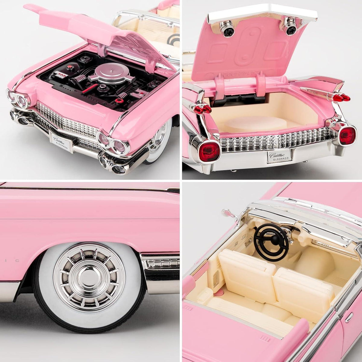 lecover 1/24 Cadillac Model Car with Sound and Light