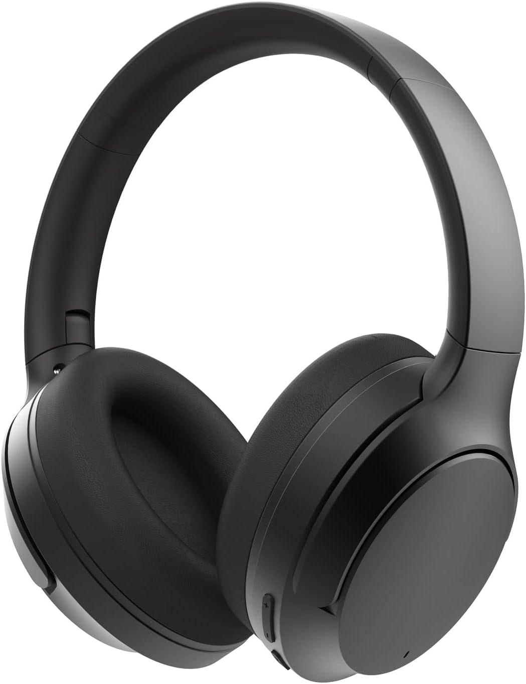 lecover Black Active Noise Canceling Bluetooth Headphones with Microphones
