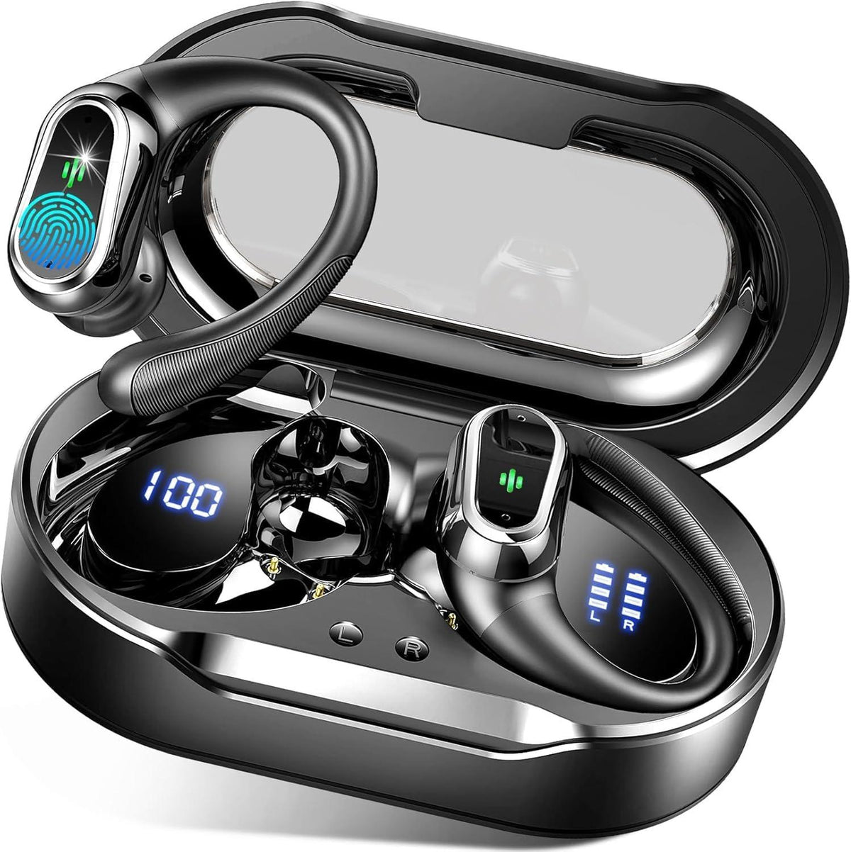 TOGALA Sport HiFi Stereo Wireless Black Earbuds