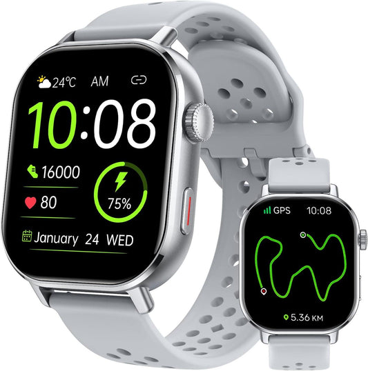 uaue GPS 2.06 Inch AMOLED Military Smart Watch for Android iOS
