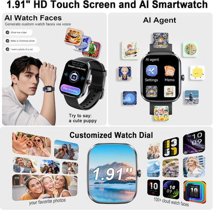 uaue Smart Watch with ChatGPT and HD Touch Screen