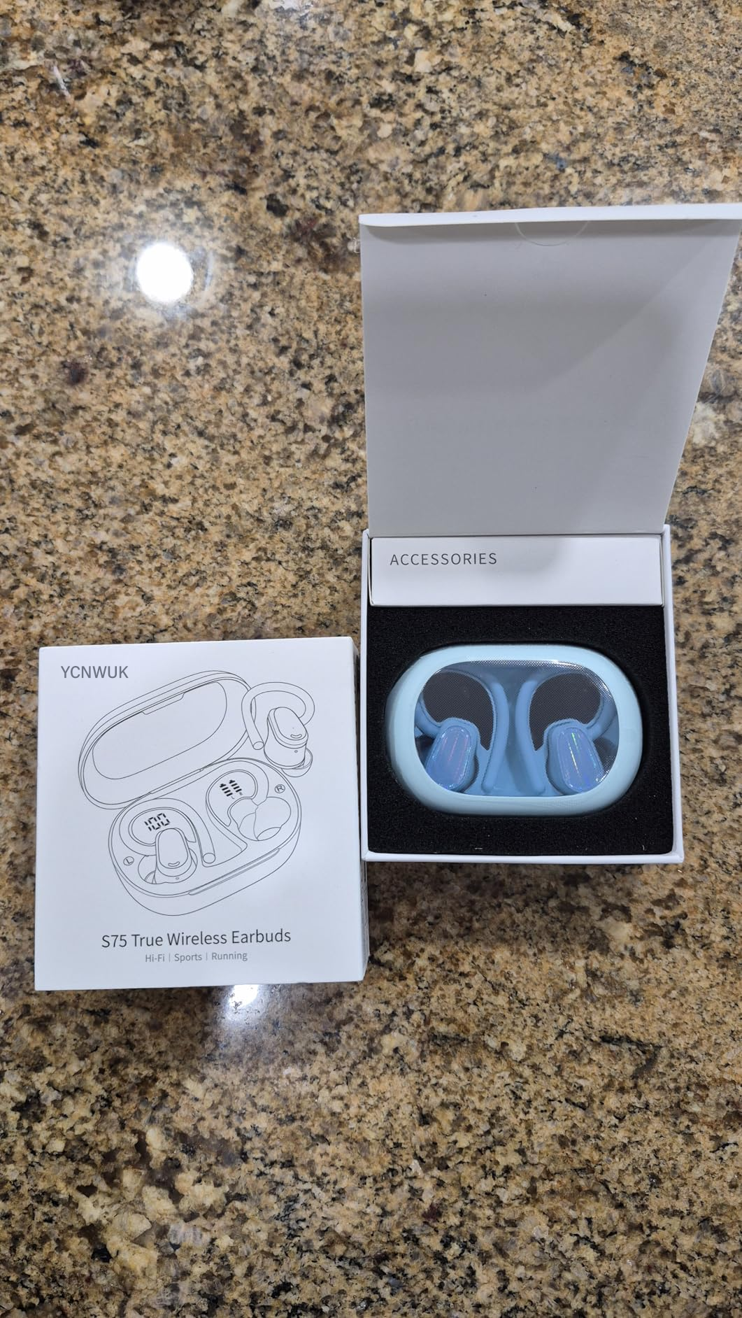 YCNWUK 50H Bluetooth 5.4 Light Green Wireless Earbuds